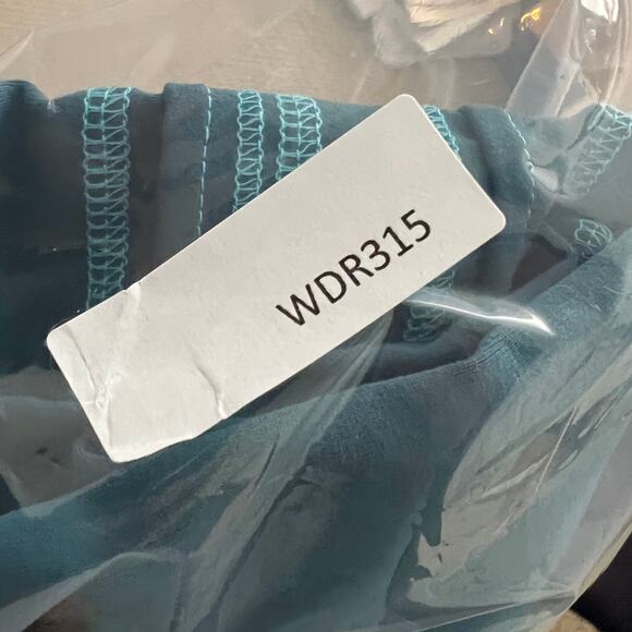 Title Nine Teal Sleeveless V-Neck Shift Dress Contrast Stitching Size S - Picture 9 of 10